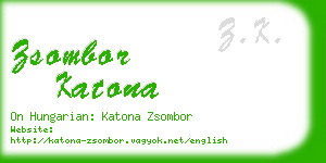 zsombor katona business card